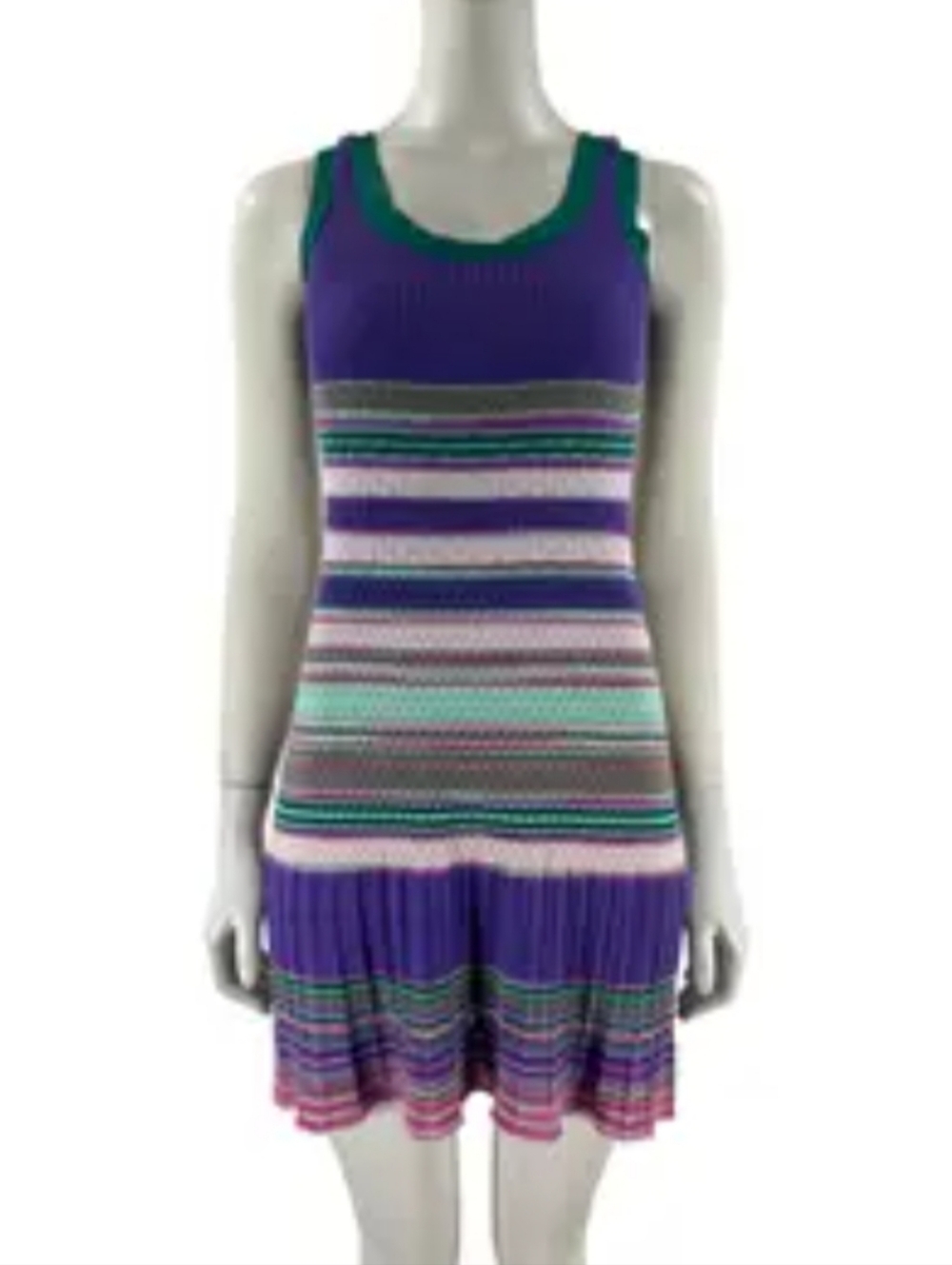 Missoni Knit Mini Dress Purple 10
